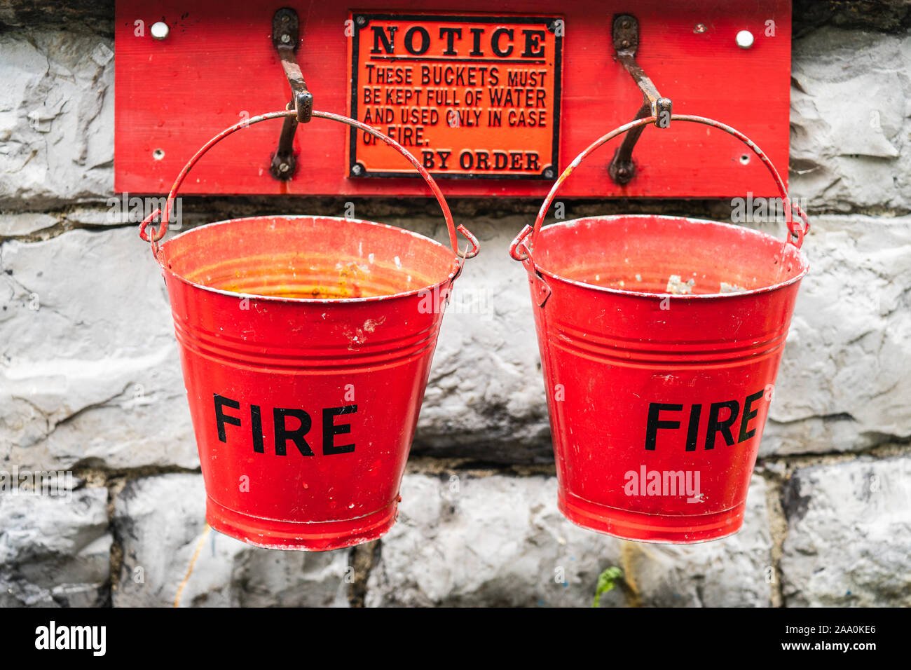 Fire bucket (sand or water)