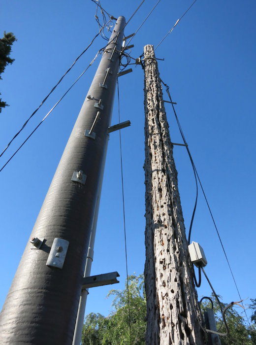 Composite (fiberglass) utility pole