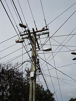 Junction intersection utility pole