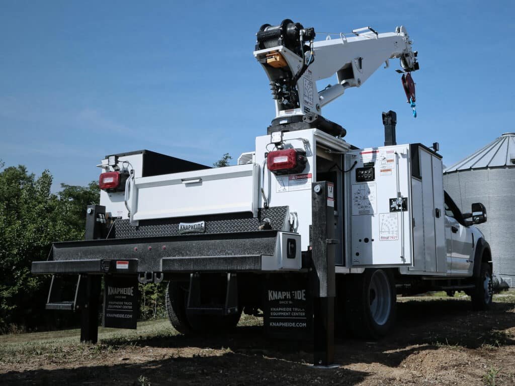 Crane truck body